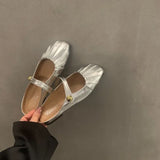 Fongt Flat-Bottomed Bun Head Half-Dragging Sandals Women Spring And Autumn High-End Summer Wearing Mary Jane Muller With Skirt Single Shoes